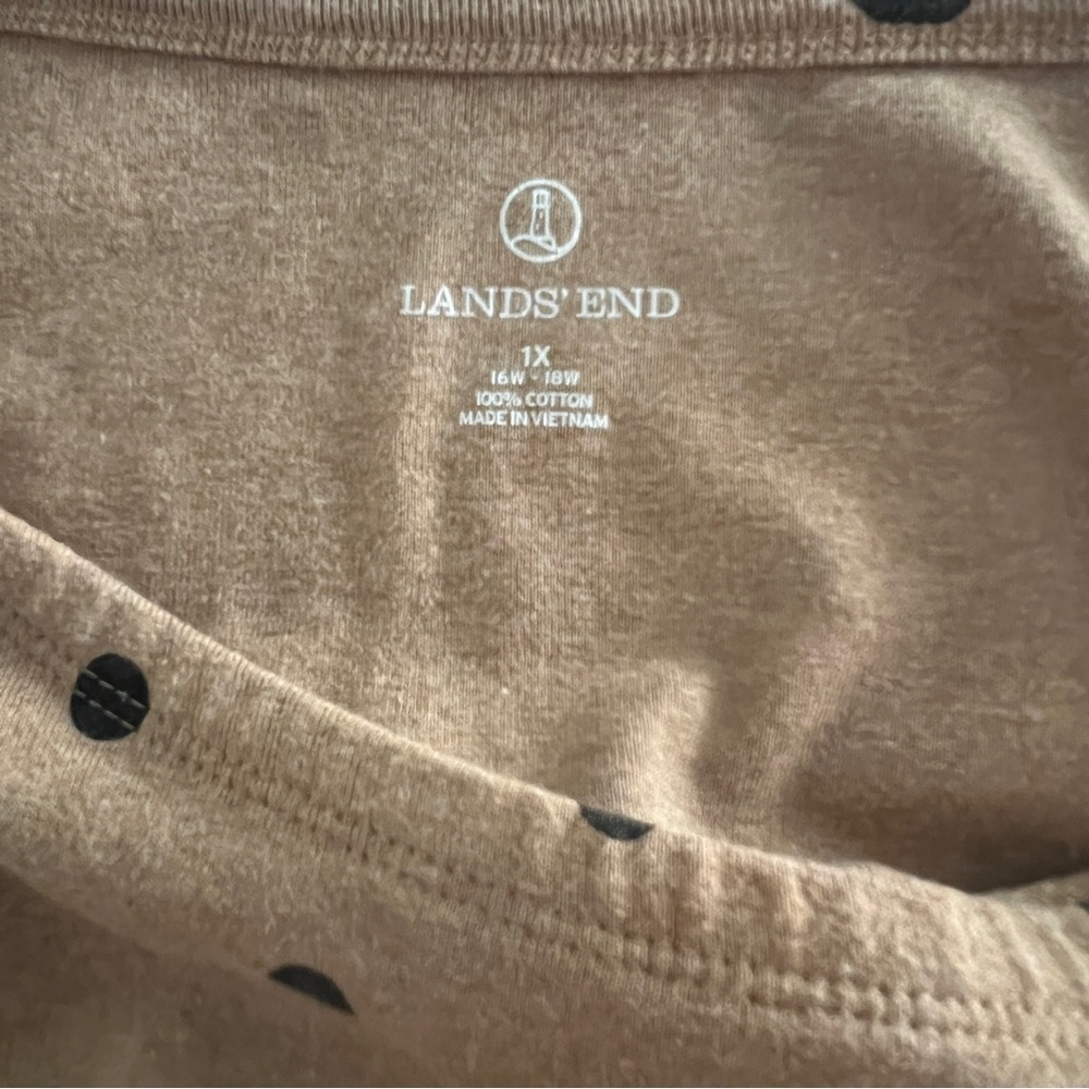 Land's End Boat Neck Top (Size 1X) - Picture 5 of 5